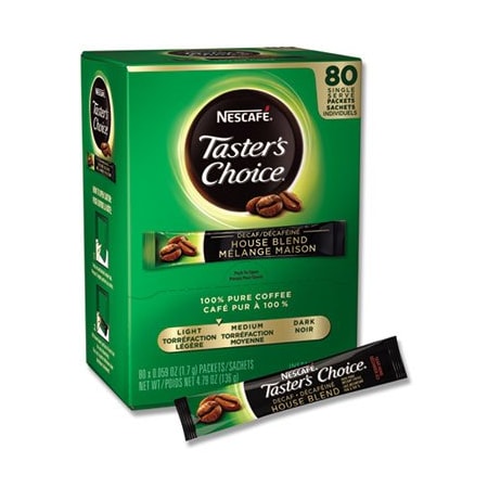 Nestle Nescafe, TASTER'S CHOICE STICK PACK, DECAF, 0.06OZ, 6PK 66488CT